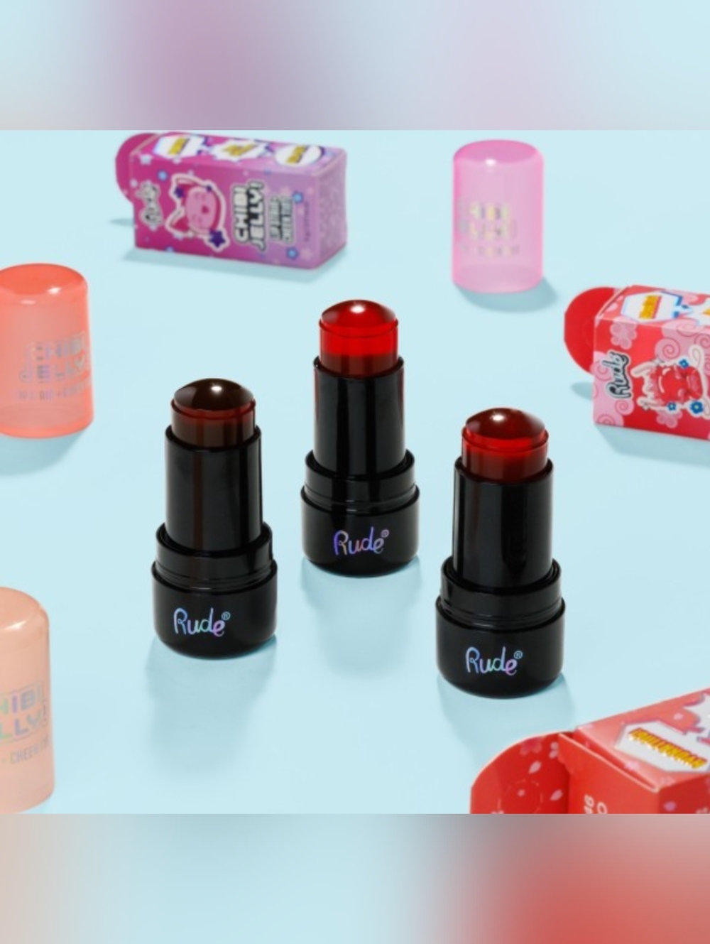 Rude Chibi Jelly Lip & Cheek Stain 🍓 Kawaii Gloss Tint | Pick Your Shade